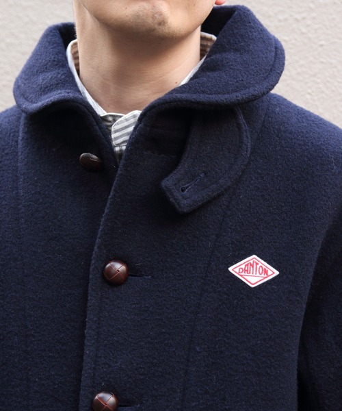 DANTON(ダントン)の「DANTON/ダントン ラウンドカラージャケット ROUND COLLAR JACKET DT-A0032 WOP(ピーコート・メンズ・チャコールグレー/ネイビー・44/40/42)」の15枚目の写真