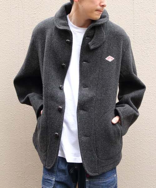 DANTON(ダントン)の「DANTON/ダントン ラウンドカラージャケット ROUND COLLAR JACKET DT-A0032 WOP(ピーコート・メンズ・チャコールグレー/ネイビー・44/40/42)」の16枚目の写真