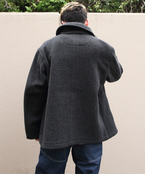 DANTON(ダントン)の「DANTON/ダントン ラウンドカラージャケット ROUND COLLAR JACKET DT-A0032 WOP(ピーコート・メンズ・チャコールグレー/ネイビー・44/40/42)」の18枚目の写真