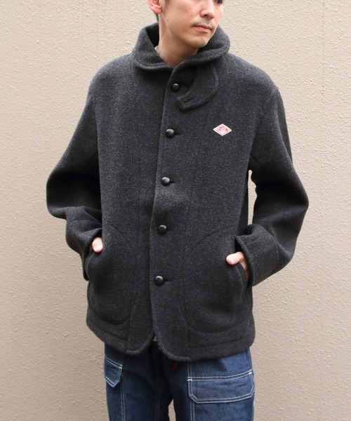 DANTON(ダントン)の「DANTON/ダントン ラウンドカラージャケット ROUND COLLAR JACKET DT-A0032 WOP(ピーコート・メンズ・チャコールグレー/ネイビー・44/40/42)」の19枚目の写真