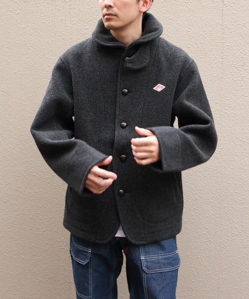 DANTON(ダントン)の「DANTON/ダントン ラウンドカラージャケット ROUND COLLAR JACKET DT-A0032 WOP(ピーコート・メンズ・チャコールグレー/ネイビー・44/40/42)」の20枚目の写真
