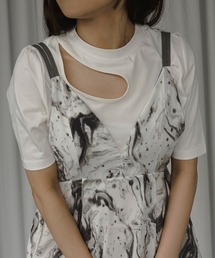 Ezick | コンマカットネックTEE(Tシャツ/カットソー)