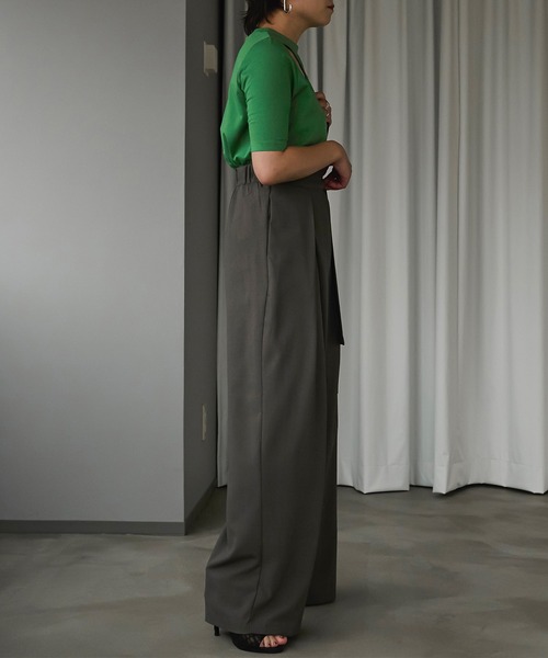 Ezick（エジック）の「コンマカットネックTEE（Tシャツ/カットソー・レディース・ライトホワイト/ブラック/グリーン・FREE）」の20枚目の写真