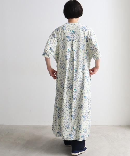 yuni（ユニ　）の「●Ramie/Linen nostalgic flower print  ワンピース（ワンピース・レディース・イエロー/ブラック・FREE）」の11枚目の写真