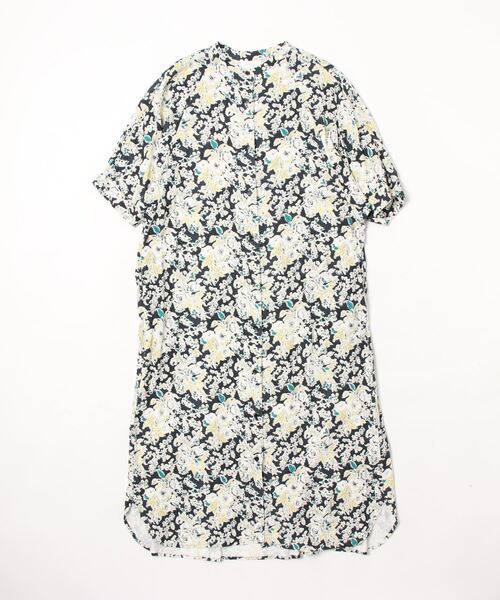 yuni（ユニ　）の「●Ramie/Linen nostalgic flower print  ワンピース（ワンピース・レディース・イエロー/ブラック・FREE）」の18枚目の写真