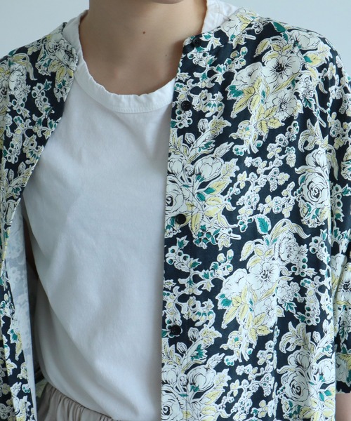 yuni（ユニ　）の「●Ramie/Linen nostalgic flower print  ワンピース（ワンピース・レディース・イエロー/ブラック・FREE）」の17枚目の写真