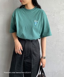 【WEB限定】[UCLA/ユーシーエルエー] ワンポイント刺繍ロゴTシャツ