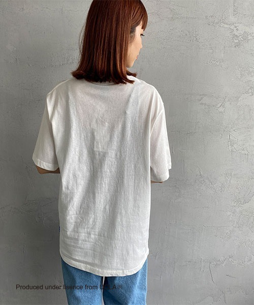 UCLA（ユーシーエルエー）の「【WEB限定】[UCLA/ユーシーエルエー] ワンポイント刺繍ロゴTシャツ（Tシャツ/カットソー・レディース・ホワイト/ネイビー/グリーン・M/L）」の10枚目の写真