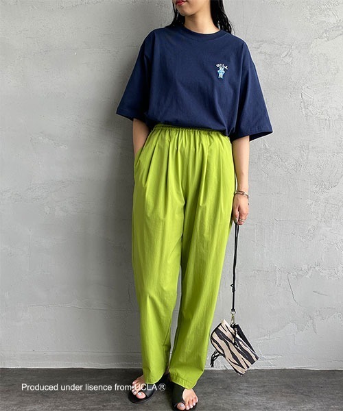 UCLA（ユーシーエルエー）の「【WEB限定】[UCLA/ユーシーエルエー] ワンポイント刺繍ロゴTシャツ（Tシャツ/カットソー・レディース・ホワイト/ネイビー/グリーン・M/L）」の20枚目の写真