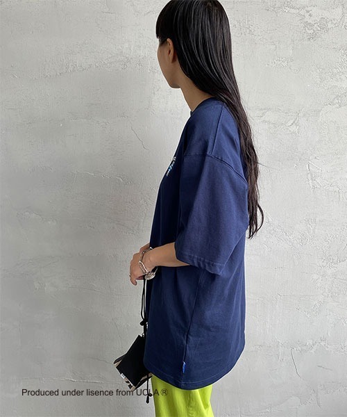 UCLA（ユーシーエルエー）の「【WEB限定】[UCLA/ユーシーエルエー] ワンポイント刺繍ロゴTシャツ（Tシャツ/カットソー・レディース・ホワイト/ネイビー/グリーン・M/L）」の9枚目の写真