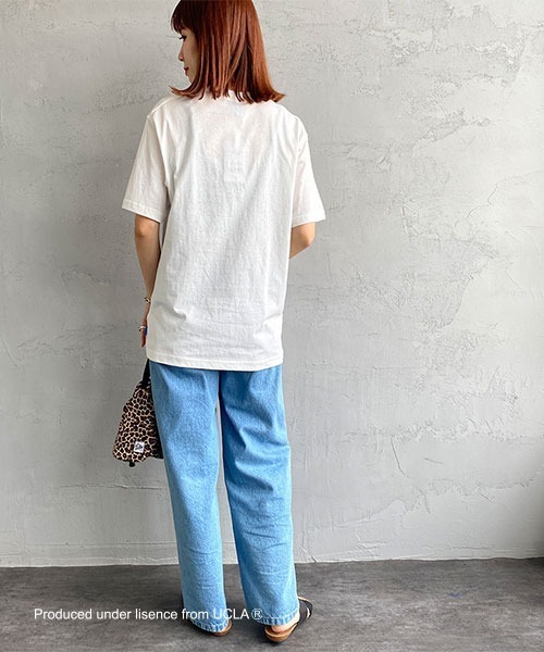 UCLA（ユーシーエルエー）の「【WEB限定】[UCLA/ユーシーエルエー] ワンポイント刺繍ロゴTシャツ（Tシャツ/カットソー・レディース・ホワイト/ネイビー/グリーン・M/L）」の22枚目の写真