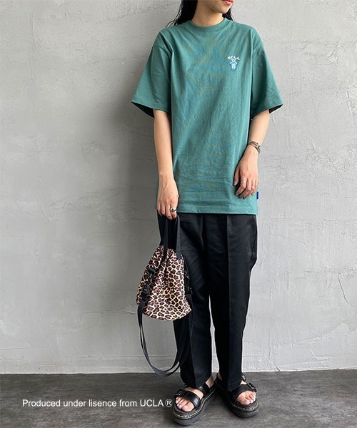 WEB限定】[UCLA/ユーシーエルエー] ワンポイント刺繍ロゴTシャツ（T