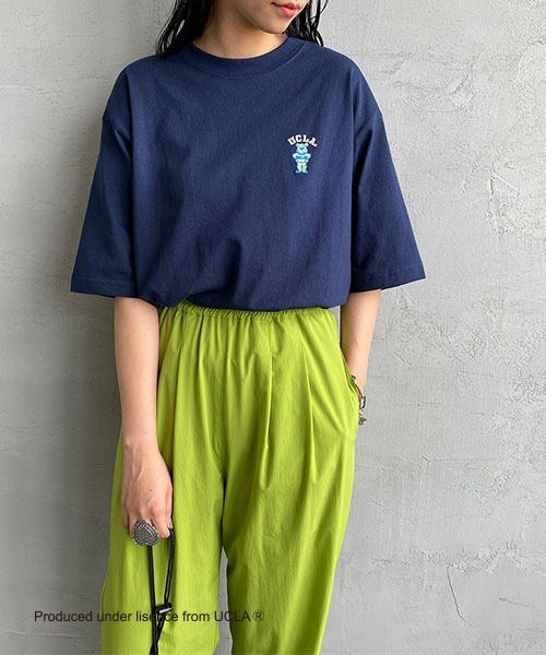 WEB限定】[UCLA/ユーシーエルエー] ワンポイント刺繍ロゴTシャツ（T