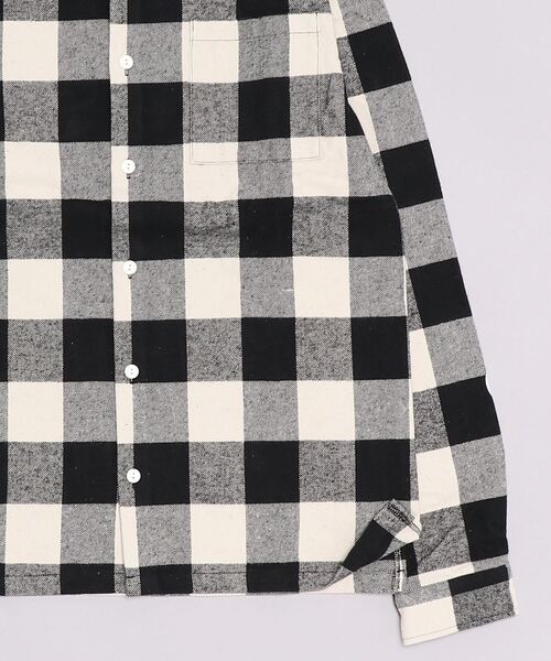 RVCA（ルーカ）の「RVCA/ルーカ チェック柄 バックプリントシャツ BC042-142（シャツ/ブラウス・メンズ・ホワイト/ブラック/グレー・S/M/L）」の5枚目の写真