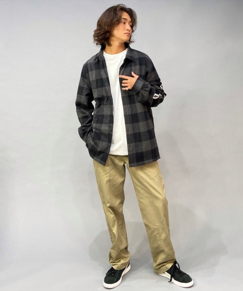 RVCA（ルーカ）の「RVCA/ルーカ チェック柄 バックプリントシャツ BC042-142（シャツ/ブラウス・メンズ・ホワイト/ブラック/グレー・S/M/L）」の22枚目の写真