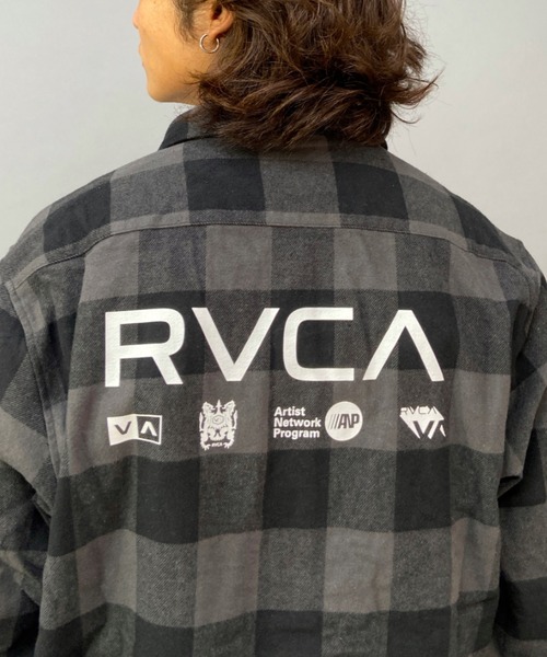 RVCA（ルーカ）の「RVCA/ルーカ チェック柄 バックプリントシャツ BC042-142（シャツ/ブラウス・メンズ・ホワイト/ブラック/グレー・S/M/L）」の20枚目の写真