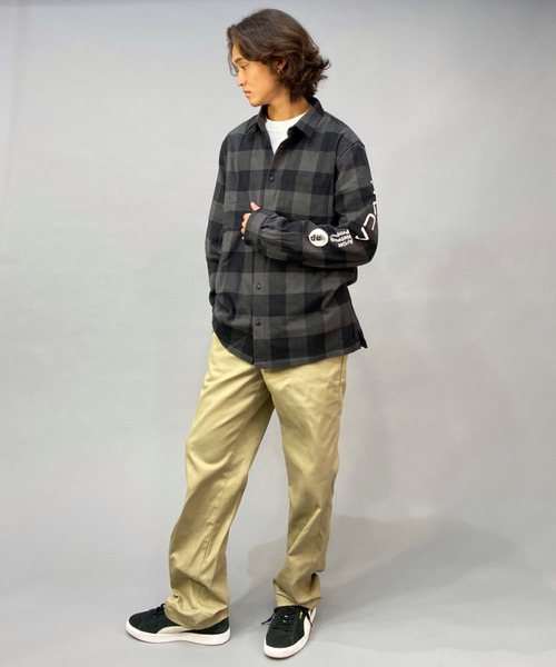 RVCA（ルーカ）の「RVCA/ルーカ チェック柄 バックプリントシャツ BC042-142（シャツ/ブラウス・メンズ・ホワイト/ブラック/グレー・S/M/L）」の21枚目の写真