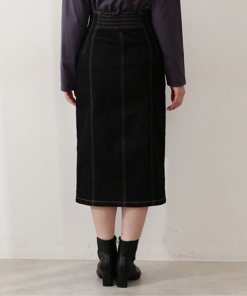 PROPORTION BODY DRESSING(プロポーションボディドレッシング)の「フロントファスナーデニムタイト / 1212220802(スカート・レディース・ブラック/ダークネイビー・SMALL/MEDIUM)」の15枚目の写真