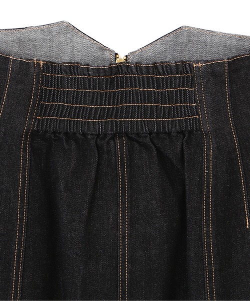 PROPORTION BODY DRESSING(プロポーションボディドレッシング)の「フロントファスナーデニムタイト / 1212220802(スカート・レディース・ブラック/ダークネイビー・SMALL/MEDIUM)」の4枚目の写真