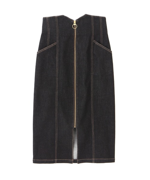 PROPORTION BODY DRESSING(プロポーションボディドレッシング)の「フロントファスナーデニムタイト / 1212220802(スカート・レディース・ブラック/ダークネイビー・SMALL/MEDIUM)」の9枚目の写真