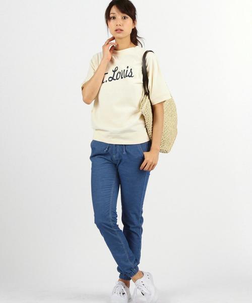 coen（コーエン）の「ロゴドルマンカットソー（Tシャツ/カットソー・レディース・ライトグレー/クリーム/ネイビー・FREE）」の11枚目の写真