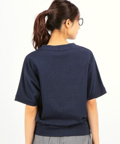 coen（コーエン）の「ロゴドルマンカットソー（Tシャツ/カットソー・レディース・ライトグレー/クリーム/ネイビー・FREE）」の8枚目の写真