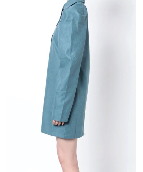 EMODA(エモダ)の「ビッグカラーシャツワンピース(ワンピース・レディース・ブラック/ベージュ/グレー/ブルー・FREE)」の13枚目の写真