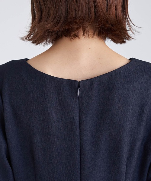 ROPE' PICNIC（ロペピクニック）の「ラナテックフィット＆フレアワンピース（ワンピース・レディース・グレー/ブラウン/ネイビー・38/40）」の7枚目の写真