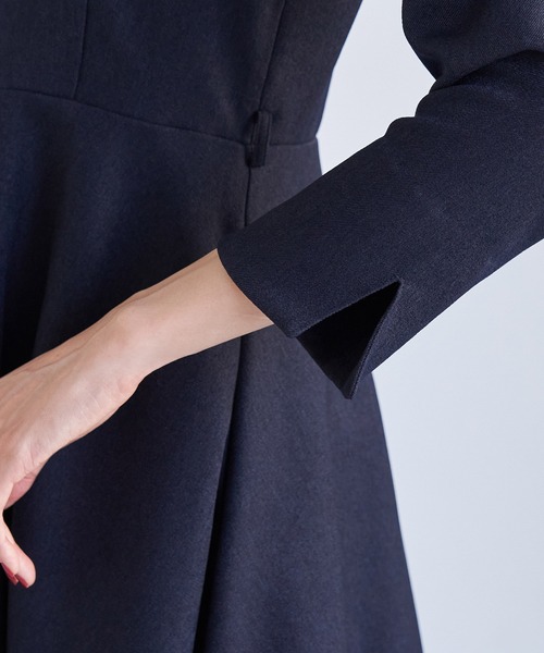 ROPE' PICNIC（ロペピクニック）の「ラナテックフィット＆フレアワンピース（ワンピース・レディース・グレー/ブラウン/ネイビー・38/40）」の8枚目の写真