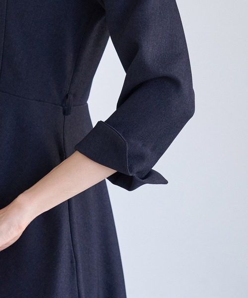 ROPE' PICNIC（ロペピクニック）の「ラナテックフィット＆フレアワンピース（ワンピース・レディース・グレー/ブラウン/ネイビー・38/40）」の10枚目の写真