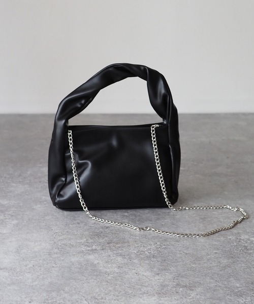 Riberry（リベリー）の「ツイストワンハンドルスクエアバッグ（ハンドバッグ・レディース・ホワイト/ブラック/ピンク/イエロー/グリーン・FREE）」の9枚目の写真