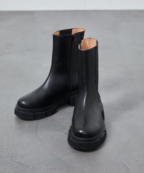 Firsthand（ファーストハンド）の「ATELIER BRUGGE/アトリエブルージュ レザー サイドゴア ショートブーツ（ブーツ・レディース・ブラック・S/M/L）」の11枚目の写真