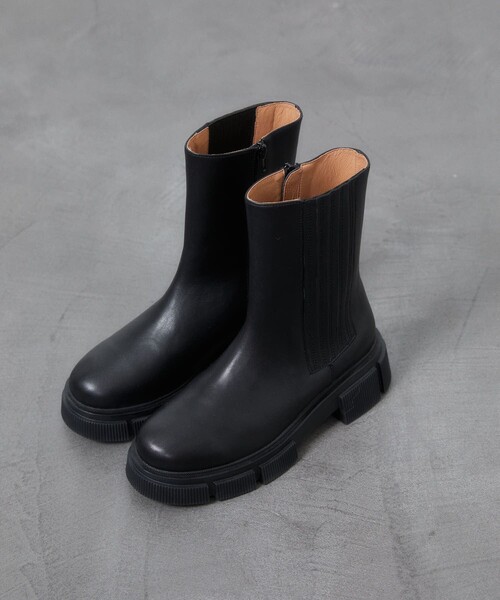Firsthand（ファーストハンド）の「ATELIER BRUGGE/アトリエブルージュ レザー サイドゴア ショートブーツ（ブーツ・レディース・ブラック・S/M/L）」の20枚目の写真