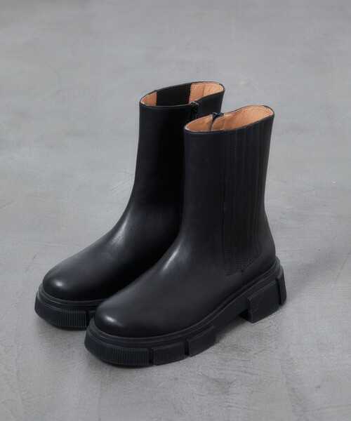 Firsthand（ファーストハンド）の「ATELIER BRUGGE/アトリエブルージュ レザー サイドゴア ショートブーツ（ブーツ・レディース・ブラック・S/M/L）」の19枚目の写真