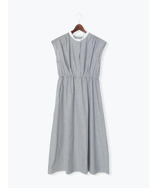 Te chichi TERRASSE（テチチテラス）の「ウエストタックシャツワンピース（ワンピース・レディース・ネイビー/ブルー/サックスブルー・ﾌﾘ-）」の2枚目の写真