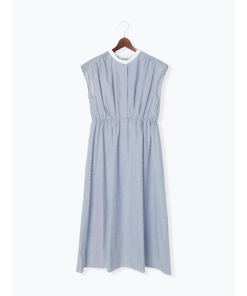 Te chichi TERRASSE（テチチテラス）の「ウエストタックシャツワンピース（ワンピース・レディース・ネイビー/ブルー/サックスブルー・ﾌﾘ-）」の3枚目の写真