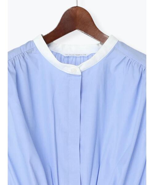 Te chichi TERRASSE（テチチテラス）の「ウエストタックシャツワンピース（ワンピース・レディース・ネイビー/ブルー/サックスブルー・ﾌﾘ-）」の6枚目の写真