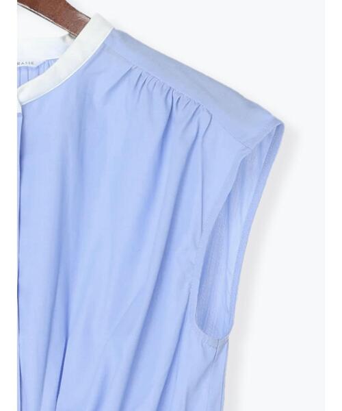 Te chichi TERRASSE（テチチテラス）の「ウエストタックシャツワンピース（ワンピース・レディース・ネイビー/ブルー/サックスブルー・ﾌﾘ-）」の7枚目の写真