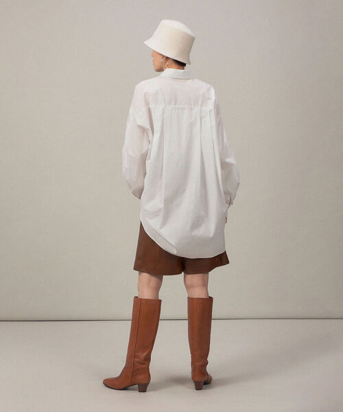 NOLLEY’S Sophi（ノーリーズソフィ）の「フェイクレザーショートパンツ（その他パンツ・レディース・ブラウン/ブラック・38/36）」の5枚目の写真