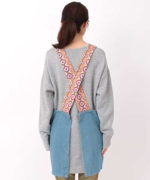 チチカカ（チチカカ）の「ネイティブデニムエプロン（エプロン・レディース・ブルー/ネイビー・FREE）」の9枚目の写真