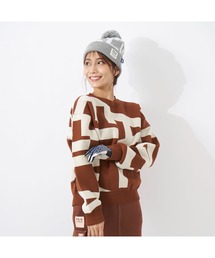 FILA GOLF | FILA GOLF/フィラ ゴルフ セーター ニット ジャガード グラフィック柄 軽量 クルーネック プルオーバー(ニット/セーター)