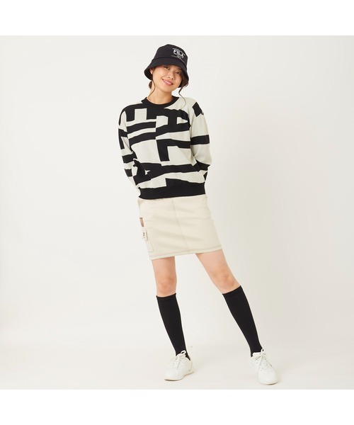 FILA GOLF(フィラゴルフ )の「FILA GOLF/フィラ ゴルフ セーター ニット ジャガード グラフィック柄 軽量 クルーネック プルオーバー(ニット/セーター・レディース・ライトグレー/ブラック/ブラウン/オフホワイト・S/M/L)」の13枚目の写真