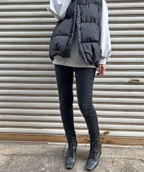 Sugar Sugar（シュガーシュガー）の「【SUGAR SUGAR シュガーシュガー】スクエアレースアップブーツ（ブーツ・レディース・ブラック/アイボリー・LL/S/M/L）」の16枚目の写真