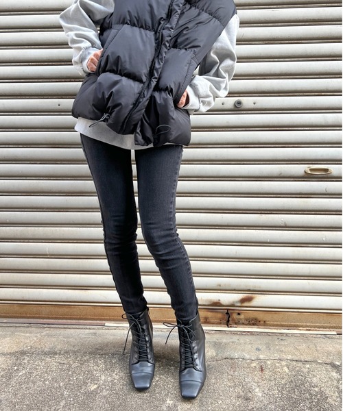 Sugar Sugar（シュガーシュガー）の「【SUGAR SUGAR シュガーシュガー】スクエアレースアップブーツ（ブーツ・レディース・ブラック/アイボリー・LL/S/M/L）」の22枚目の写真