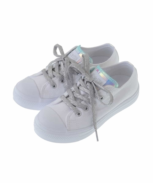 a.v.v（アーヴェヴェ）の「[KIDS]チャイルドオールスターライトホログラムポイント[WEB限定サイズ]（スニーカー・キッズ・ブラック/ホワイト・22/21/20/23）」の2枚目の写真