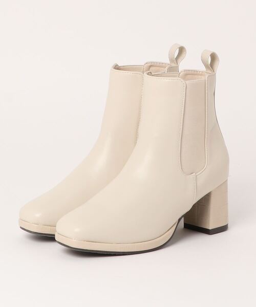 earth music&ecology（アースミュージックアンドエコロジー）の「《earth music&ecology》ｱｰｽｽﾄｰﾑｻｲﾄﾞｺﾞｱ EM-812（ブーツ・レディース・ブラック/グレー/ダークブラウン/ホワイト・L/S/M/LL）」の2枚目の写真