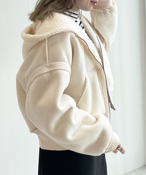 w closet（ダブルクローゼット）の「【マルチウェイ】リバーシブルボア