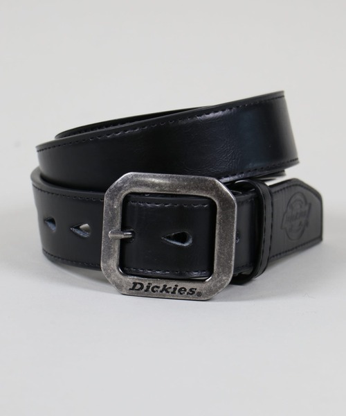 Dickies(ディッキーズ)の「【Dickies / ディッキーズ】合皮ロゴバックル1ホールベルト/通学 通勤 フォーマルなシーンにも対応◎(ベルト・メンズ・ブラック/ダークブラウン/ブラウン系その他/ブラック系その他・ONESIZE)」の2枚目の写真