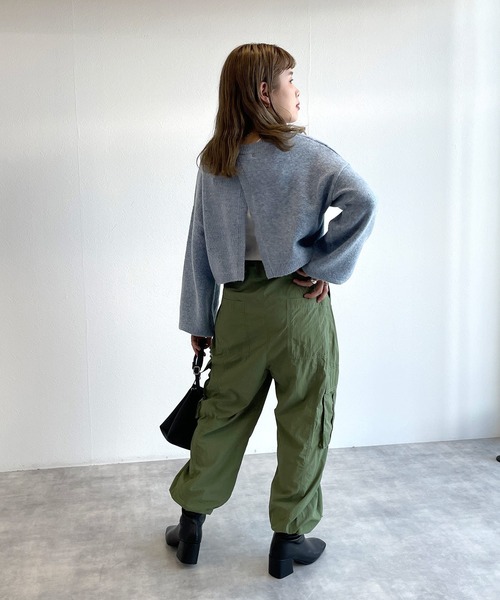 w closet（ダブルクローゼット）の「ロゴジャガードショートプル