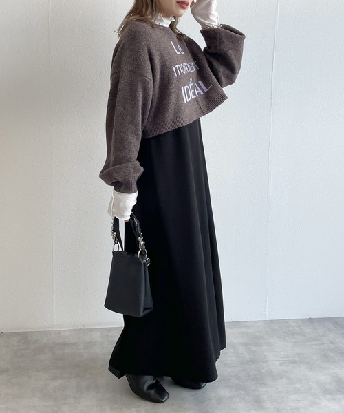 w closet（ダブルクローゼット）の「ロゴジャガードショートプル